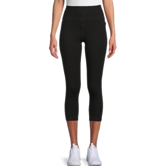 NEW Athletic Works Core Leggings Capri Length W/side Pockets Sz XXL - Picture 1 of 3
